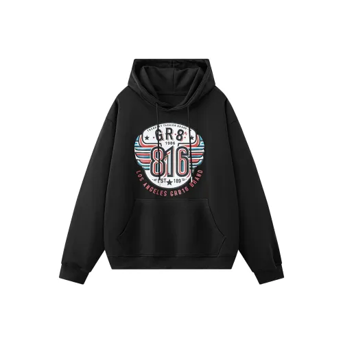 GR816 Черная унисекс толстовка