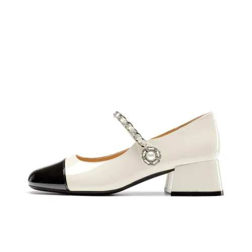 Hotwind Грубый каблук Туфли Мэри Джейн 4CM Женские