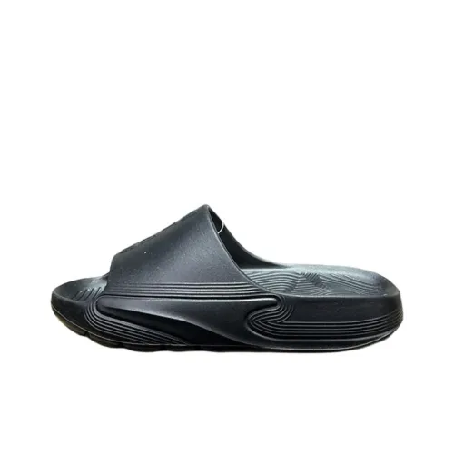 Erke Slip-resistant Abrasion-resistant Slippers Women's Black Эрке Слип-резистентные Аbrasion-resistant Слипоны Женские Черные
