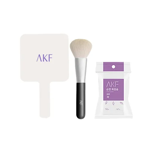 AKF Переносное Зеркальце Очищающий Хлопок Набор Кистей для Макияжа And Набор Инструментов для Макияжа THREE Штуки