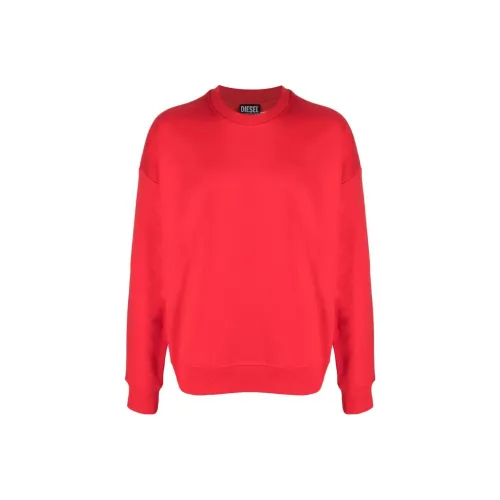 DIESEL Red Men's Sweatshirts DIESEL Красные Мужские Толстовки