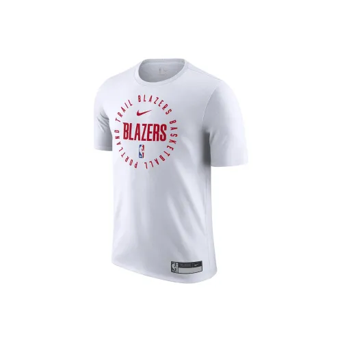 Nike Dri Fit NBA Portland Trail Blazers T-Shirt Мужской Белый