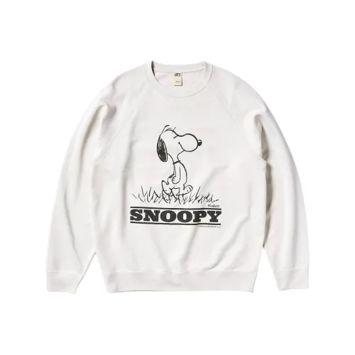UNIQLO X PEANUTS Co Branded SERIES Светло-серый Унисекс Свитшоты