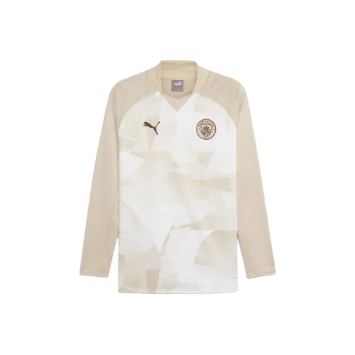 PUMA MCFC PREMATCH LS Свитшот Мужской Абрикос