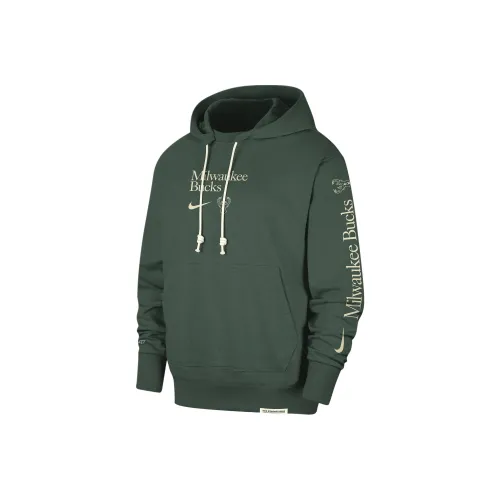 Nike Milwaukee Bucks Стандартный выпуск Courtside Толстовка Milwaukee Bucks Мужской Яшма