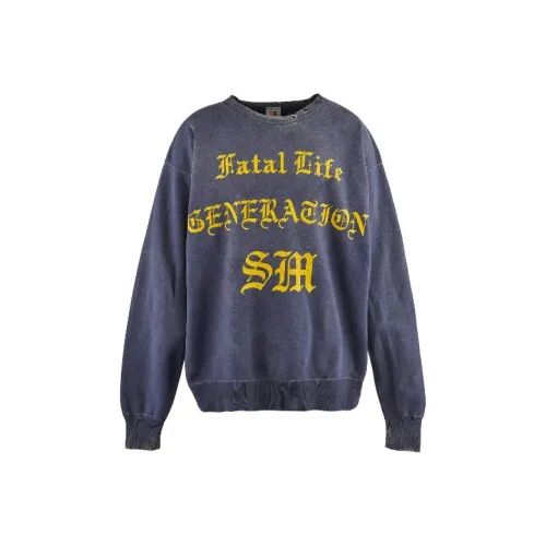 SAINT Mxxxxx CRW Sweat FATAL Life Толстовка Мужская Фиолетовая