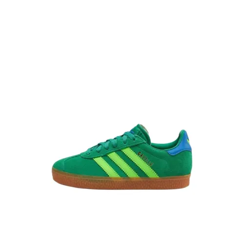 Adidas Originals Gazelle Low Топ Детские Скейтбординги Зеленый Children Возраст 3-7 лет