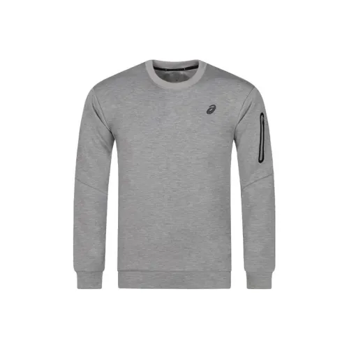 Asics Толстовка Мужская Светло-Серого Цвета