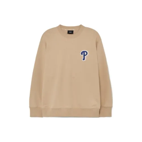 MLB Old Flower Светлый песочный Коричневый Унисекс Свитшоты