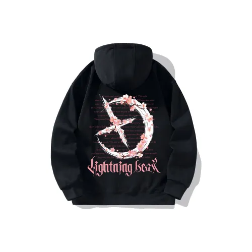 LIGHTNING BEAR Толстовка Унисекс Черный Белый