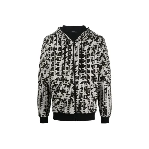 BALMAIN Черные Мужские Свитшоты