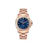 Синий циферблат, розовый, полоска.