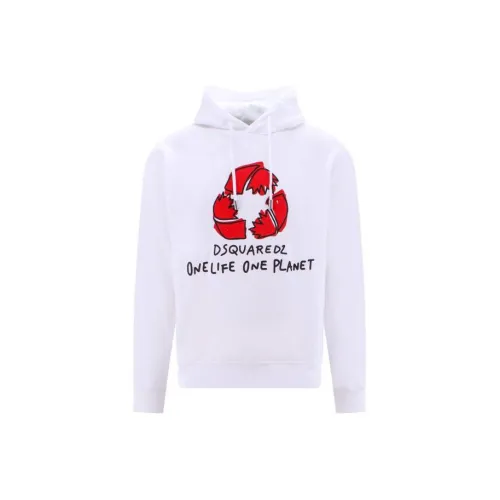 DSQUARED 2 Белый Мужской Свитшот