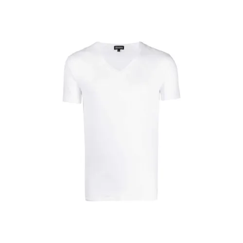 Ermenegildo Zegna Белые Мужские T-рубашки