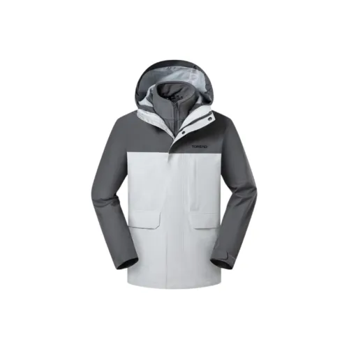 TOREAD Водонепроницаемый Ветровка Унисекс Премиум серый \ Лайм