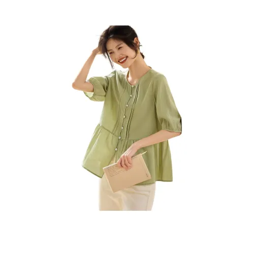 XWI Матча Зеленые Женские Рубашки