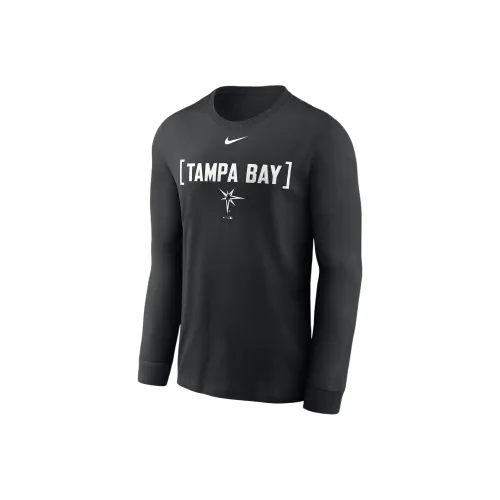 nike MLB Tampa Bay Rays FW24 Модная футболка мужская черная