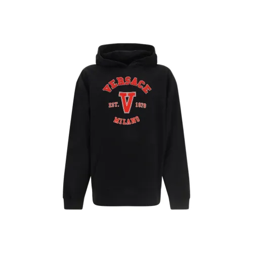 VERSACE Мужские черные свитшоты