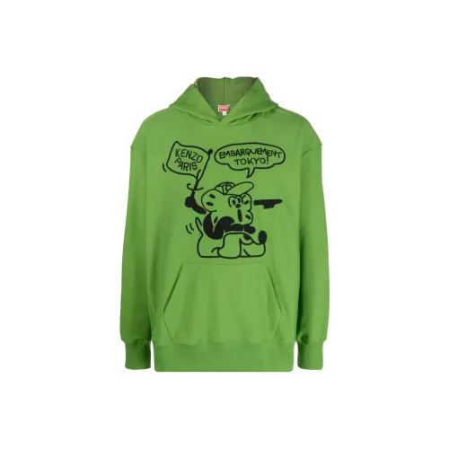 KENZO Зеленый Мужской Свитшот