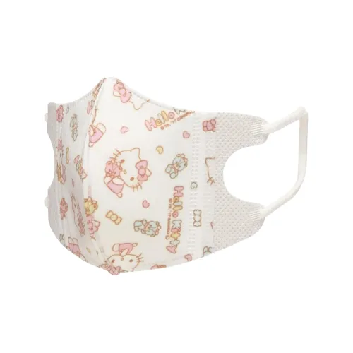 Skater Нелинейный Ткань Маска для лица Детская Белая