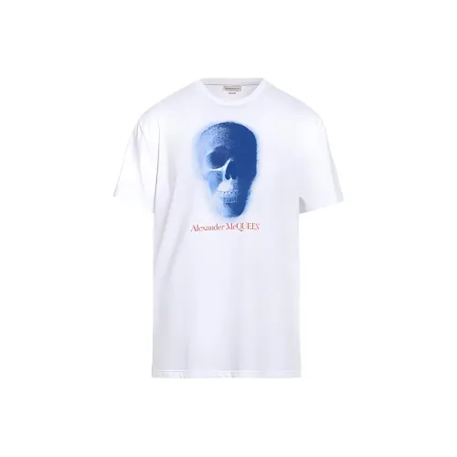 Alexander McQueen Белая Мужская T-Рубашка