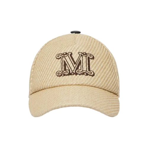 MaxMara Нейлон Кожа Кепки Женские Бежевый