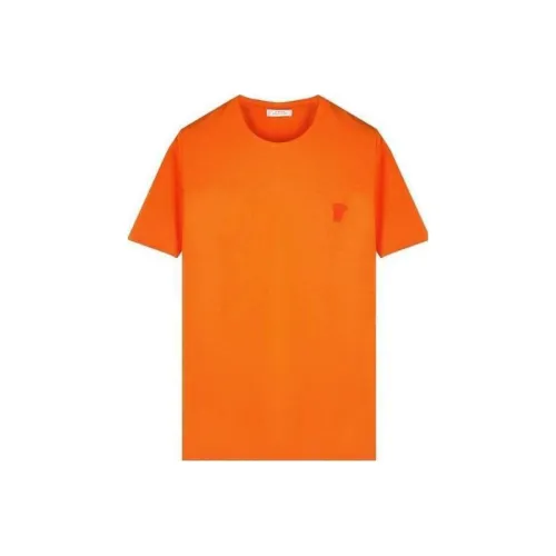 VERSACE Мужские T-рубашки оранжевого цвета