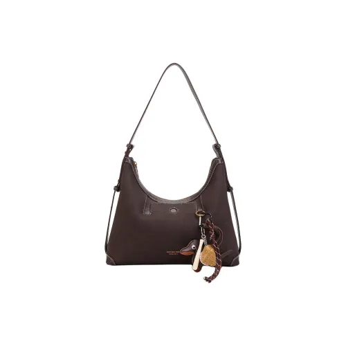 Monna Lisa Сумка через плечо из коровьей кожи Женская Коричневый Кофейный