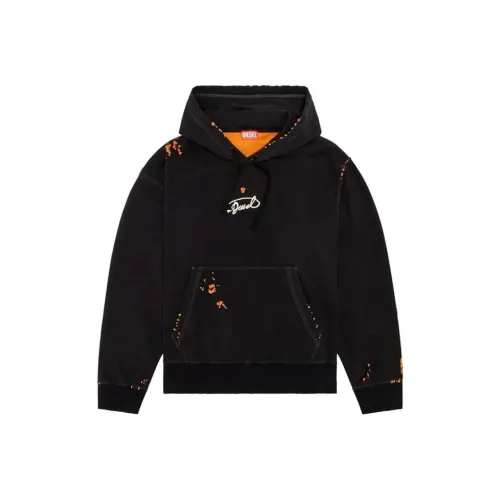 DIESEL Мужские черные свитшоты