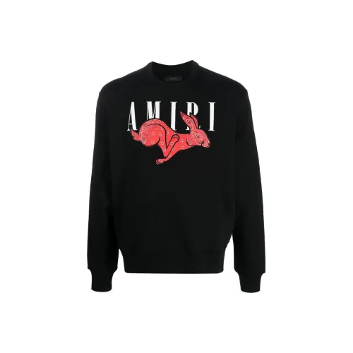 AMIRI Черный Мужской Свитшот