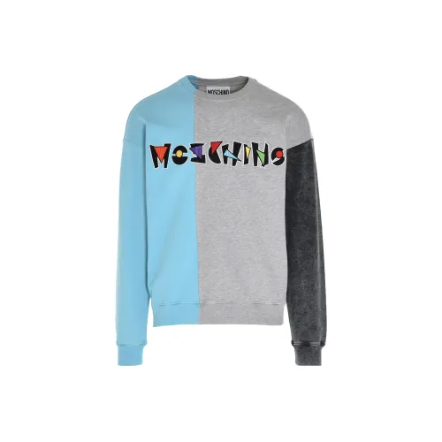 MOSCHINO Серый Мужской Свитшот
