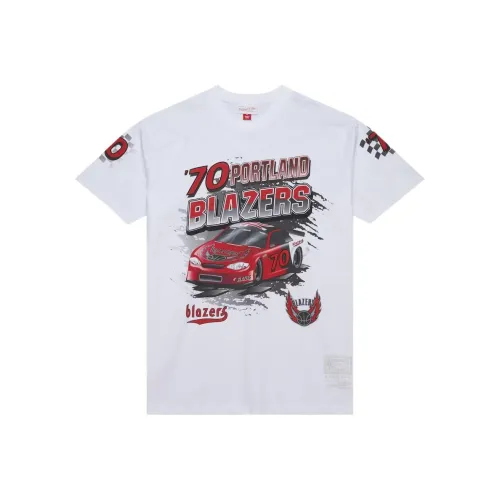 MITCHELL NESS X NBA Portland Trail Blazers Футболка Мужская Белая