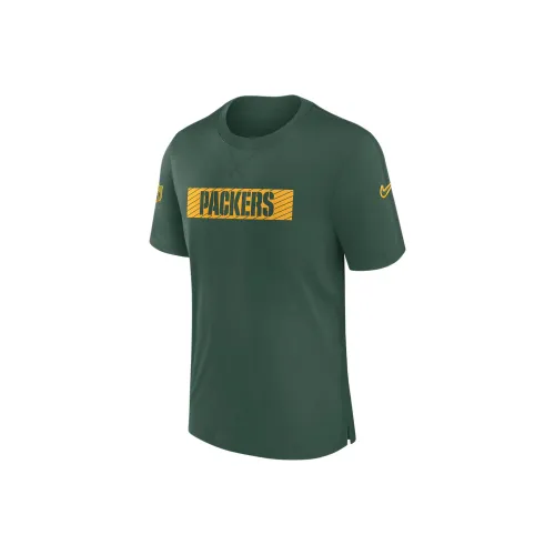 nike Dri FitNFL Зеленый Bay Packers Sideline Игрок T Рубашка Мужская Зеленая