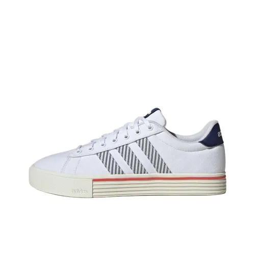 Adidas DAILY 4,0 Slip-resistant Abrasion-resistant Low Top Skateboard Shoes Unisex White Adidas DAILY 4,0 Противоскользящие Устойчивые к истиранию Низкие Кеды для скейтбординга Унисекс Белые