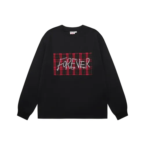 4EVER LAB Черная унисекс футболка