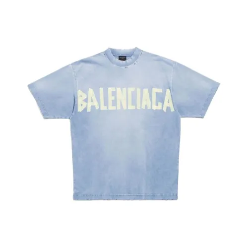 Balenciaga T-Shirt Regular Fit Men's Blue