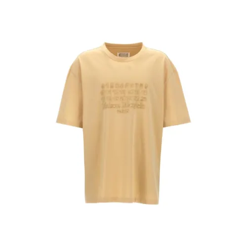 Maison Margiela Бежевые Мужские T-рубашки