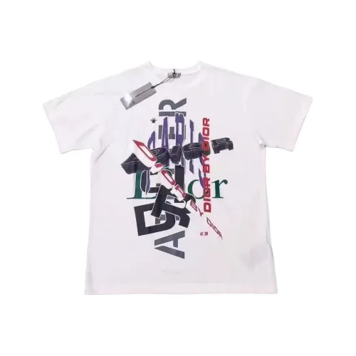 DIOR Белая Мужская T-Рубашка