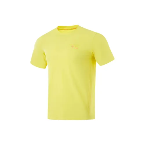 LINING RUNNING Collection Т-Рубашка Мужская Глянцевая Покрытие Желтая