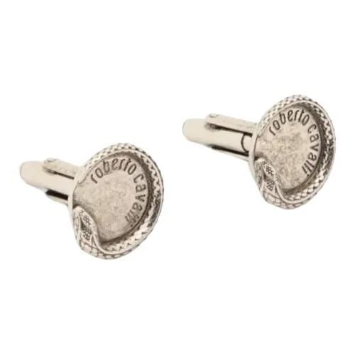 Roberto Cavalli Латунь Мужские Запонки Серебряные