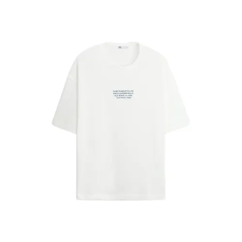 ZARA T Рубашка Мужская Мороз Белый