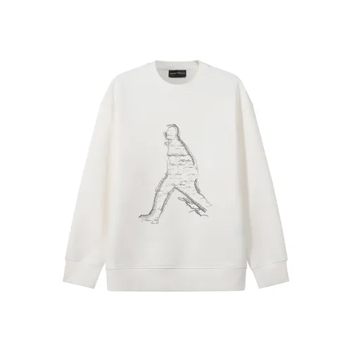 EMPORIO ARMANI Белый Мужской Свитшот
