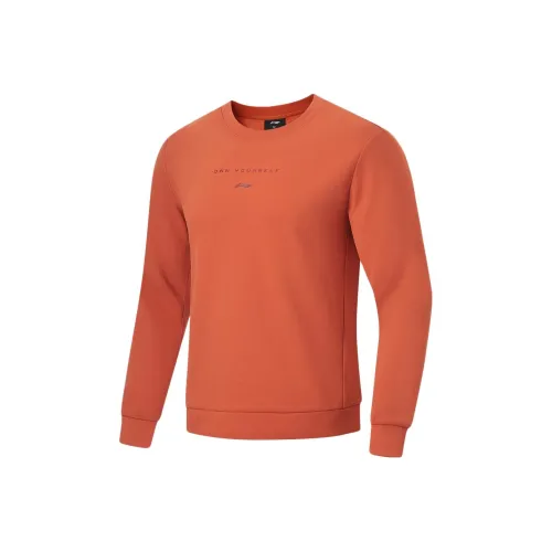 LINING Fitness Series Толстовка Мужская Чайный Красный