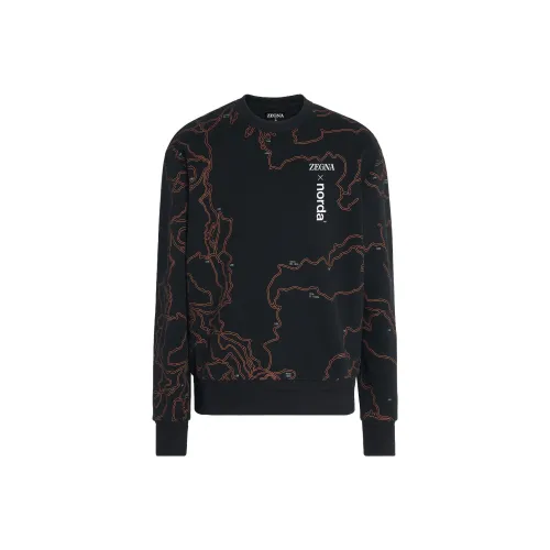 Ermenegildo Zegna Черные Мужские Толстовки