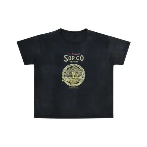 SOD Co. Черная унисекс футболка