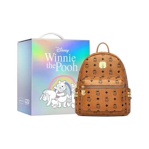 Disney Winnie The Pooh ПУ (полиуретан) с синтетической кожей рюкзак среднего размера женский коричневый