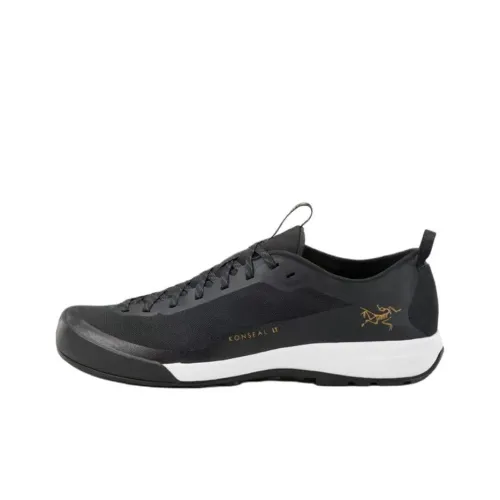 Arcteryx Konseal Lt Slip-Resistant Дышащий и Поддерживающий Низкий Топ Альпинистская Обувь Мужской Черный Белый