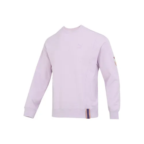 PUMA TEAM BADGE Светло-фиолетовый Мужской Свитшот