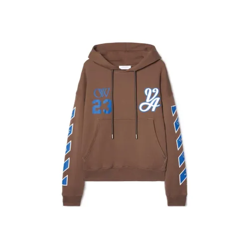 Off Белый SS24 Толстовка Обычный крой Мужской Коричневый
