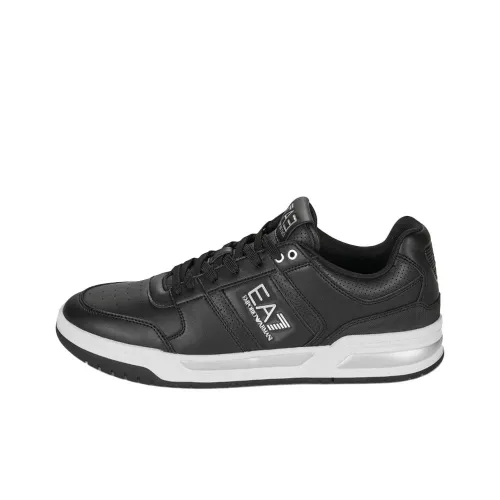 EMPORIO ARMANI EA7 Low Топ Скейтборд Кроссовки Мужские Черные
